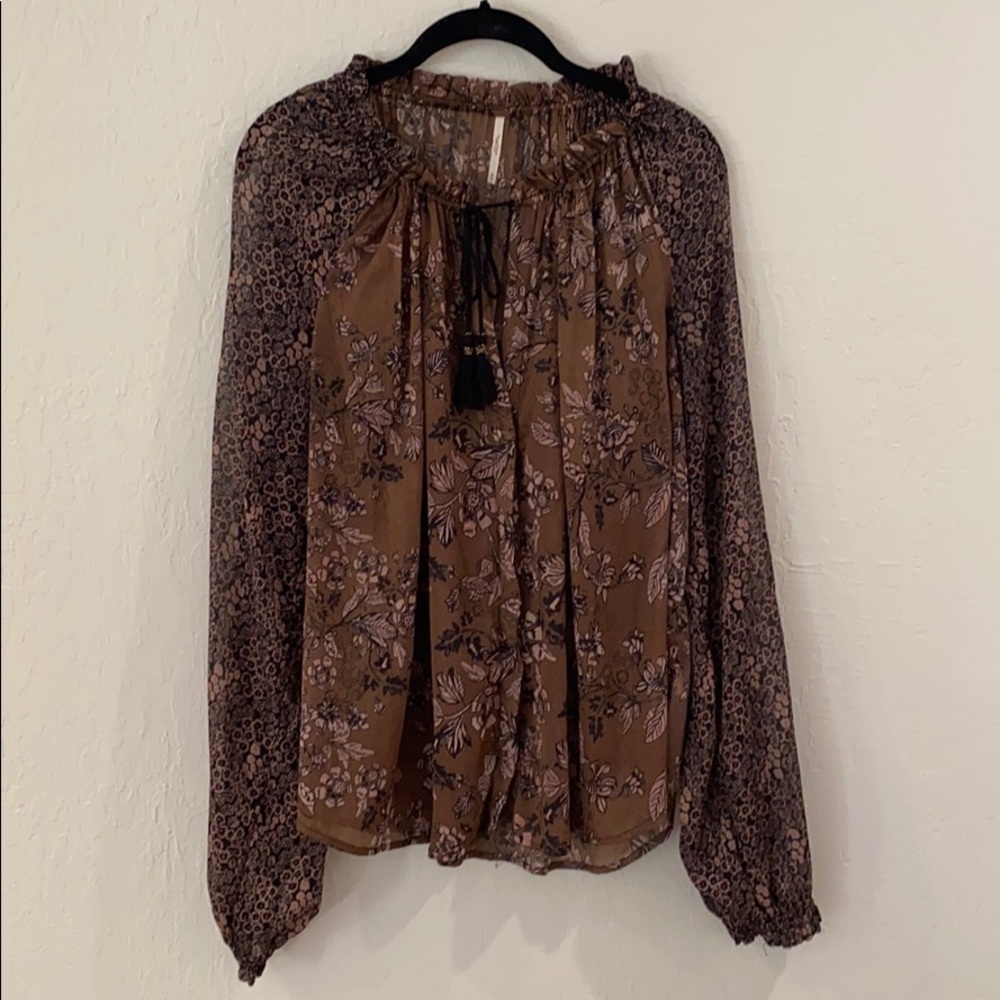 Free People Chiffon Blouse